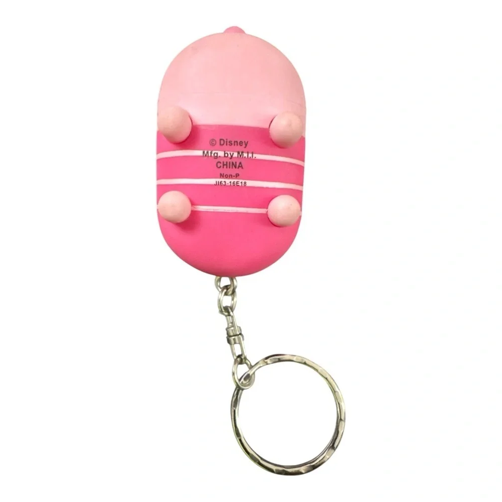 Pink and Brown Piglet key chain